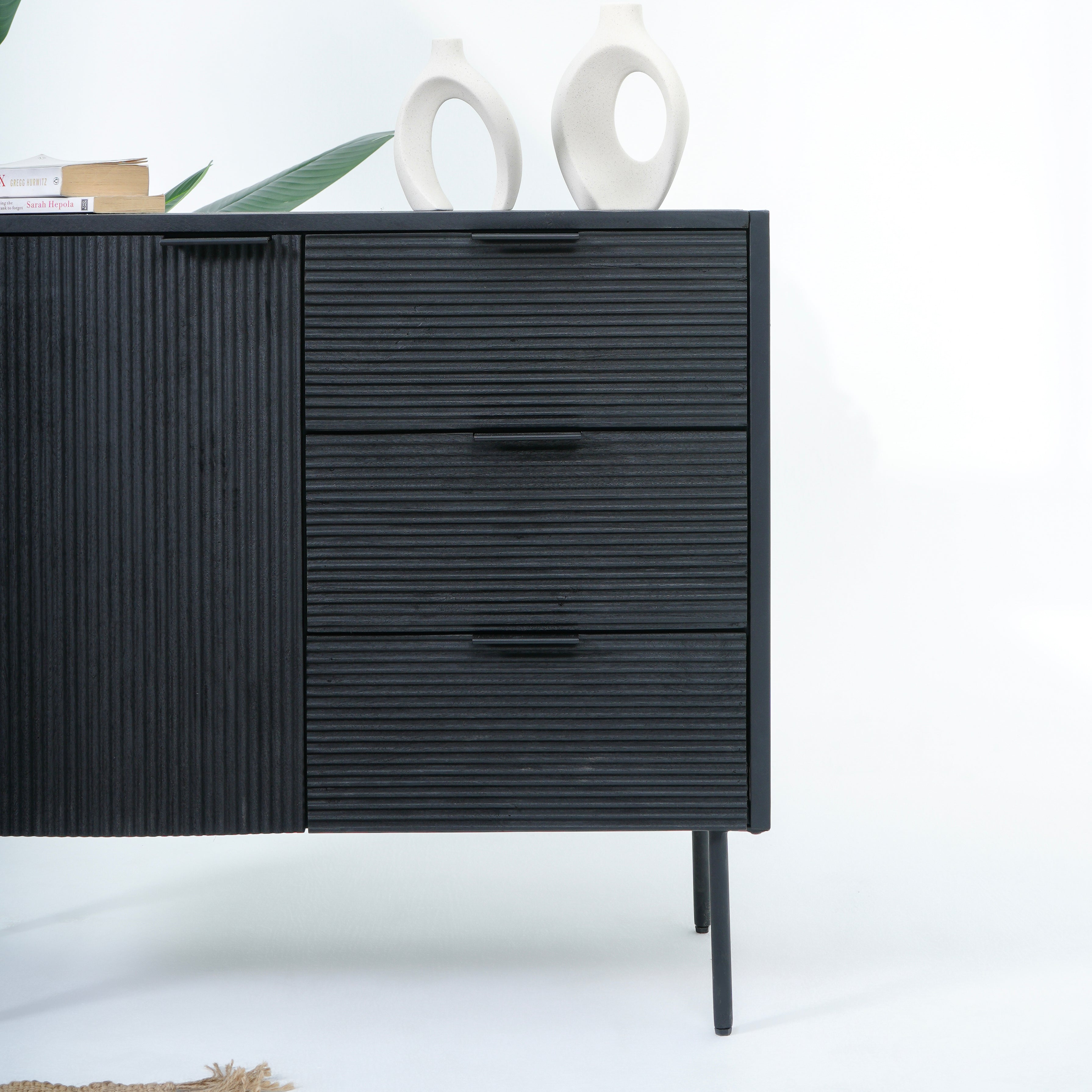 Linwood Sideboard one door black  sideboard