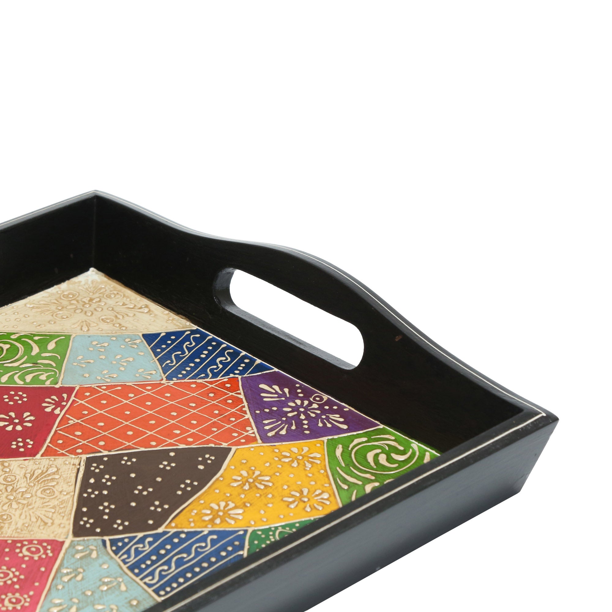 WOODEN TRAY SET OF THREE