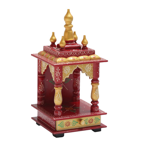 WOODEN SMALL PAINTING TEMPLE