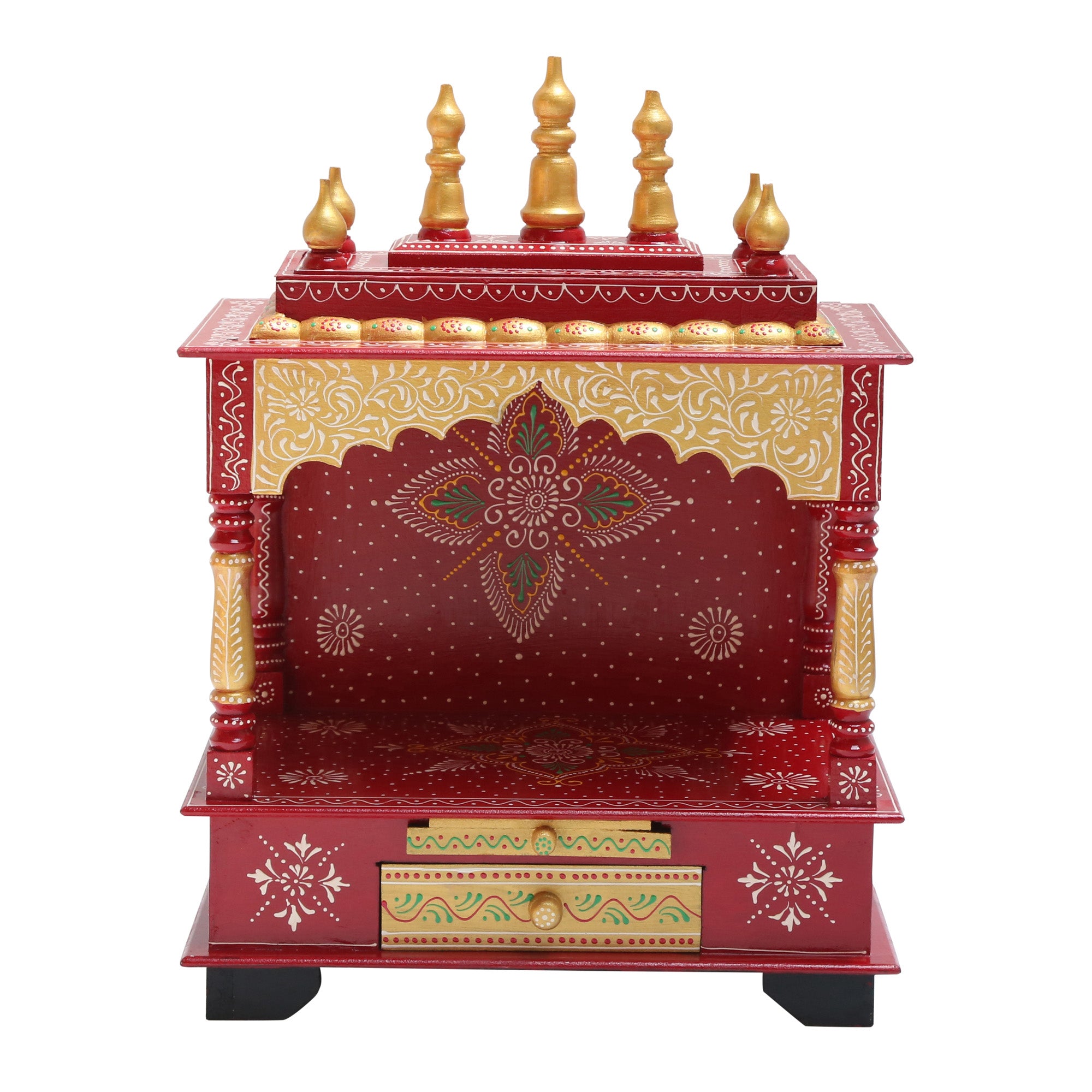 WOODEN SMALL PAINTING TEMPLE