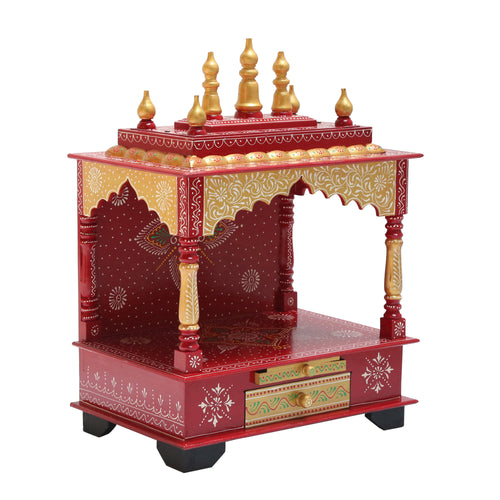 WOODEN SMALL PAINTING TEMPLE