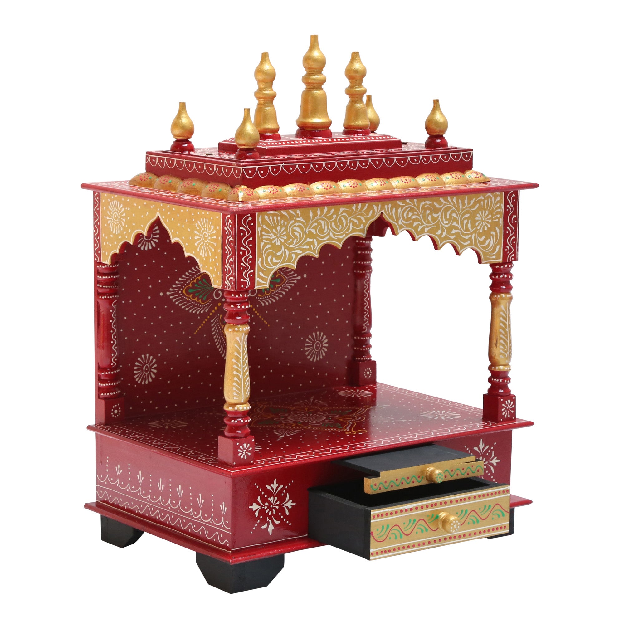 WOODEN SMALL PAINTING TEMPLE