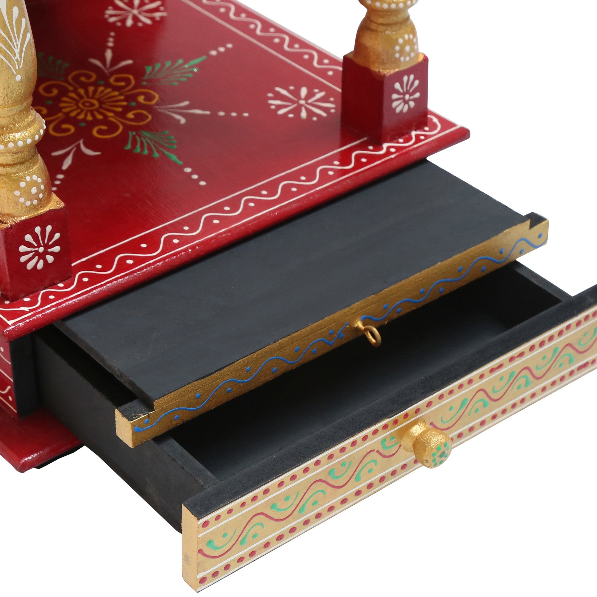 WOODEN SMALL PAINTING TEMPLE