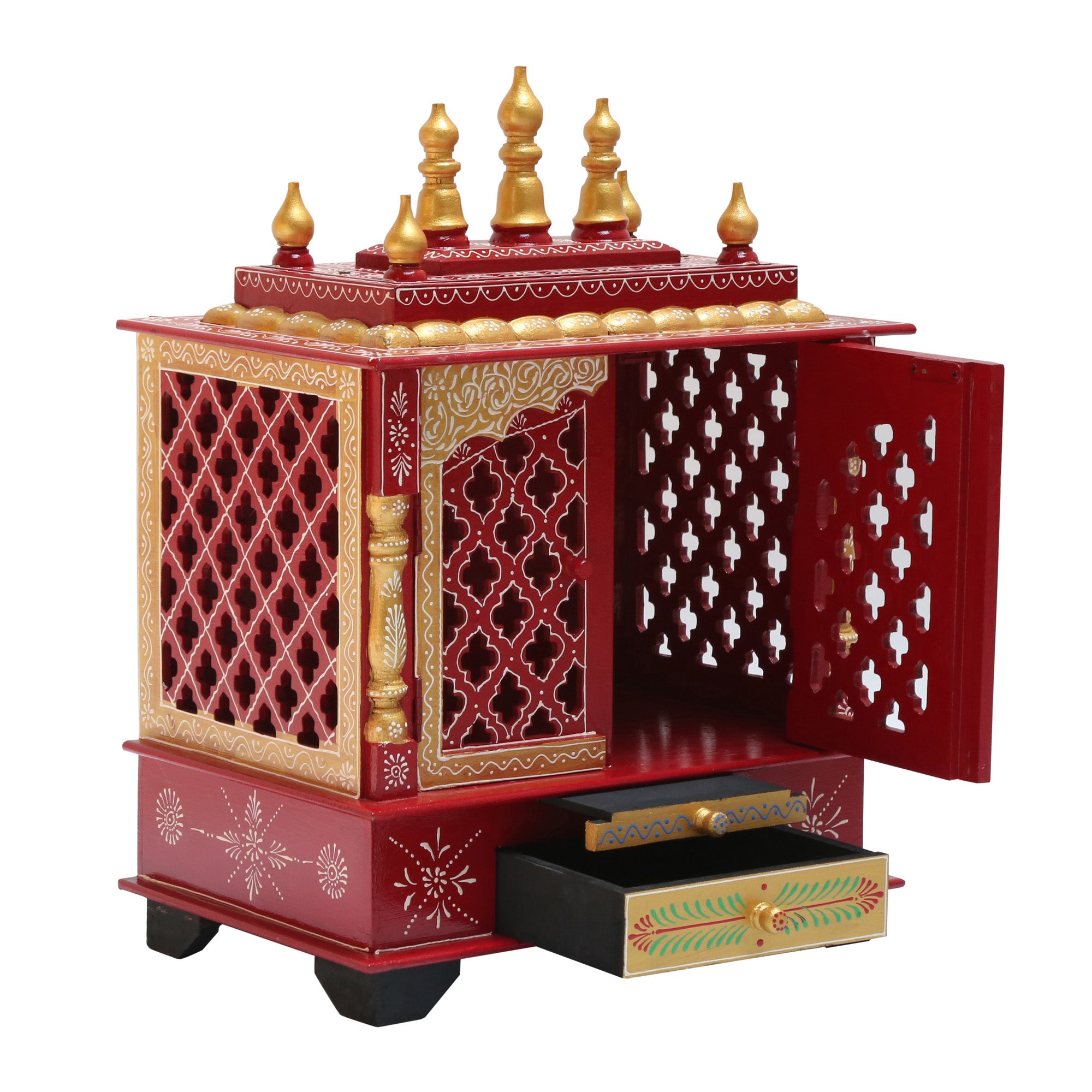 WOODEN SMALL PAINTING TEMPLE