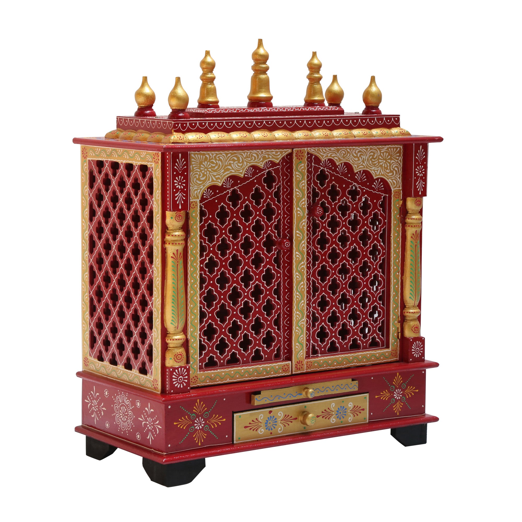 WOODEN SMALL PAINTING TEMPLE