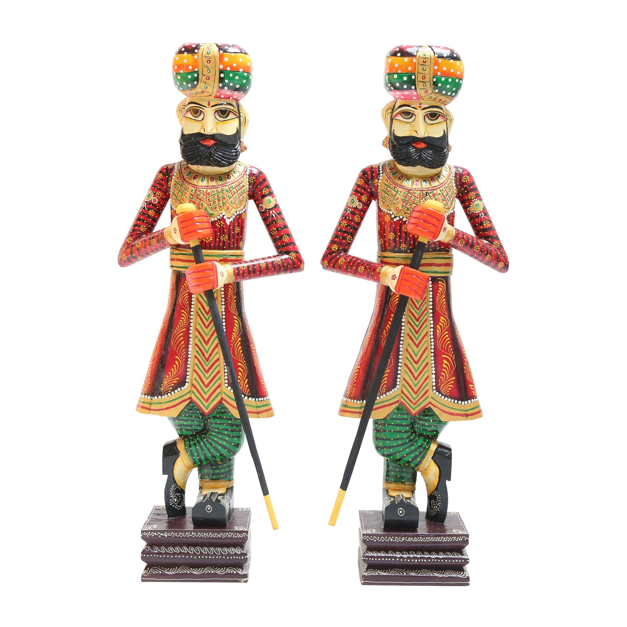 WOODEN GAURD SET OF TWO