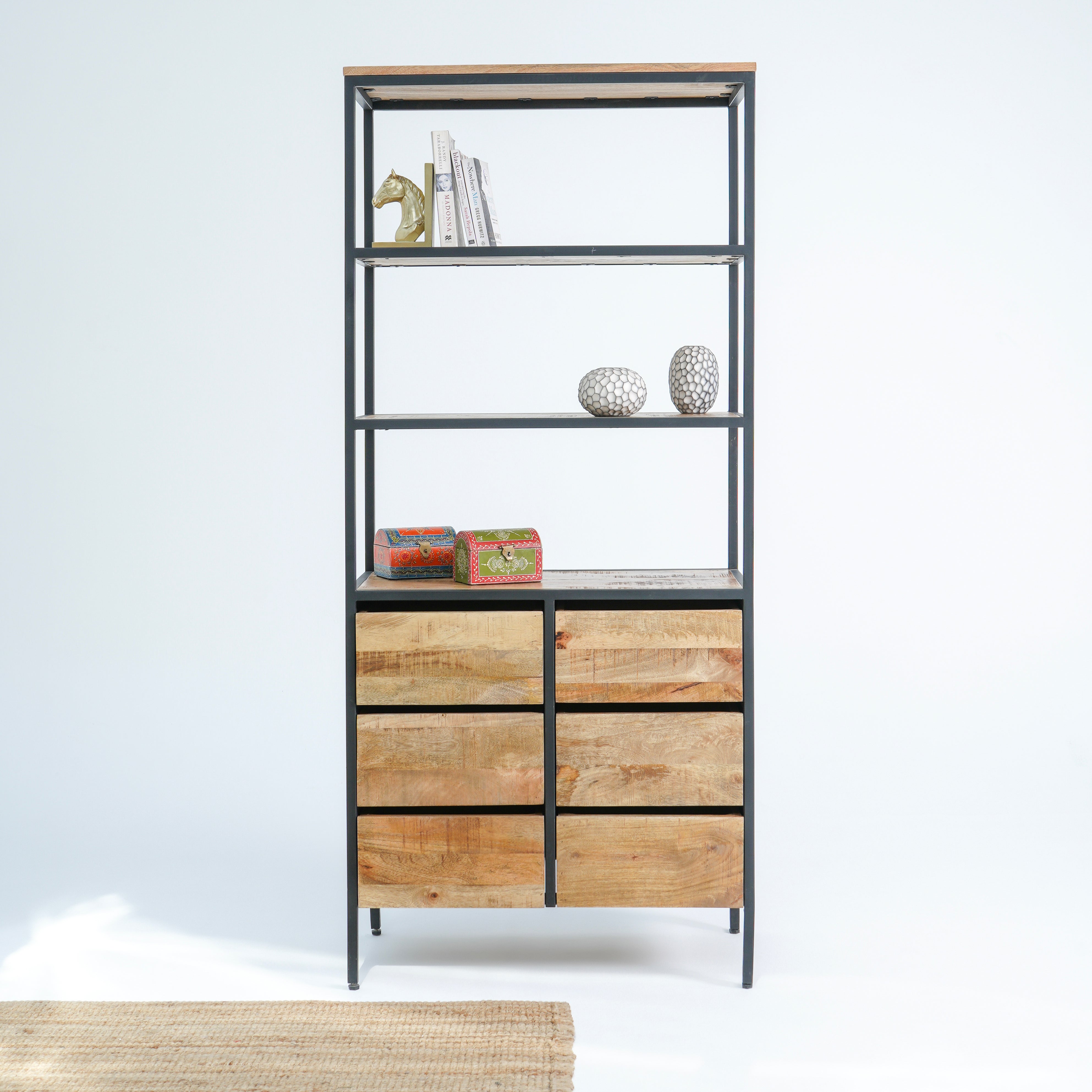 Zurich Six-Drawer Bookshelf