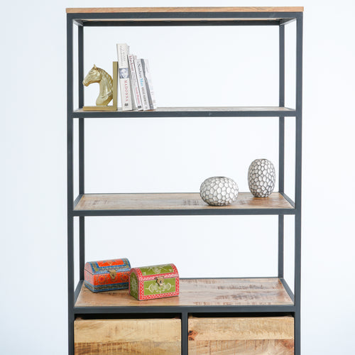 STEELWOOD SIX-DRAWER BOOKSHELF
