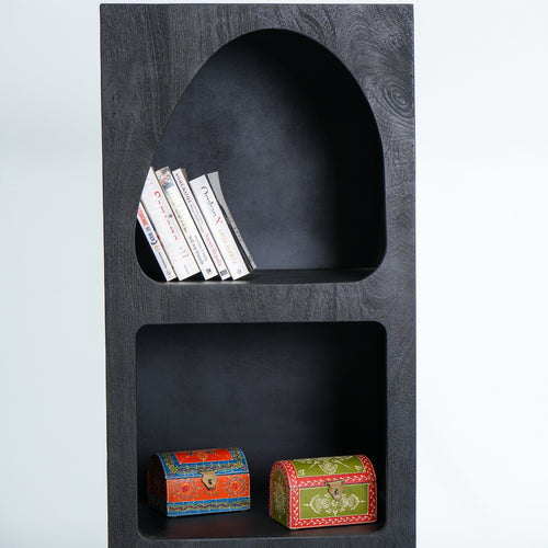 ARCH BLACK OPEN BOOKSHELF