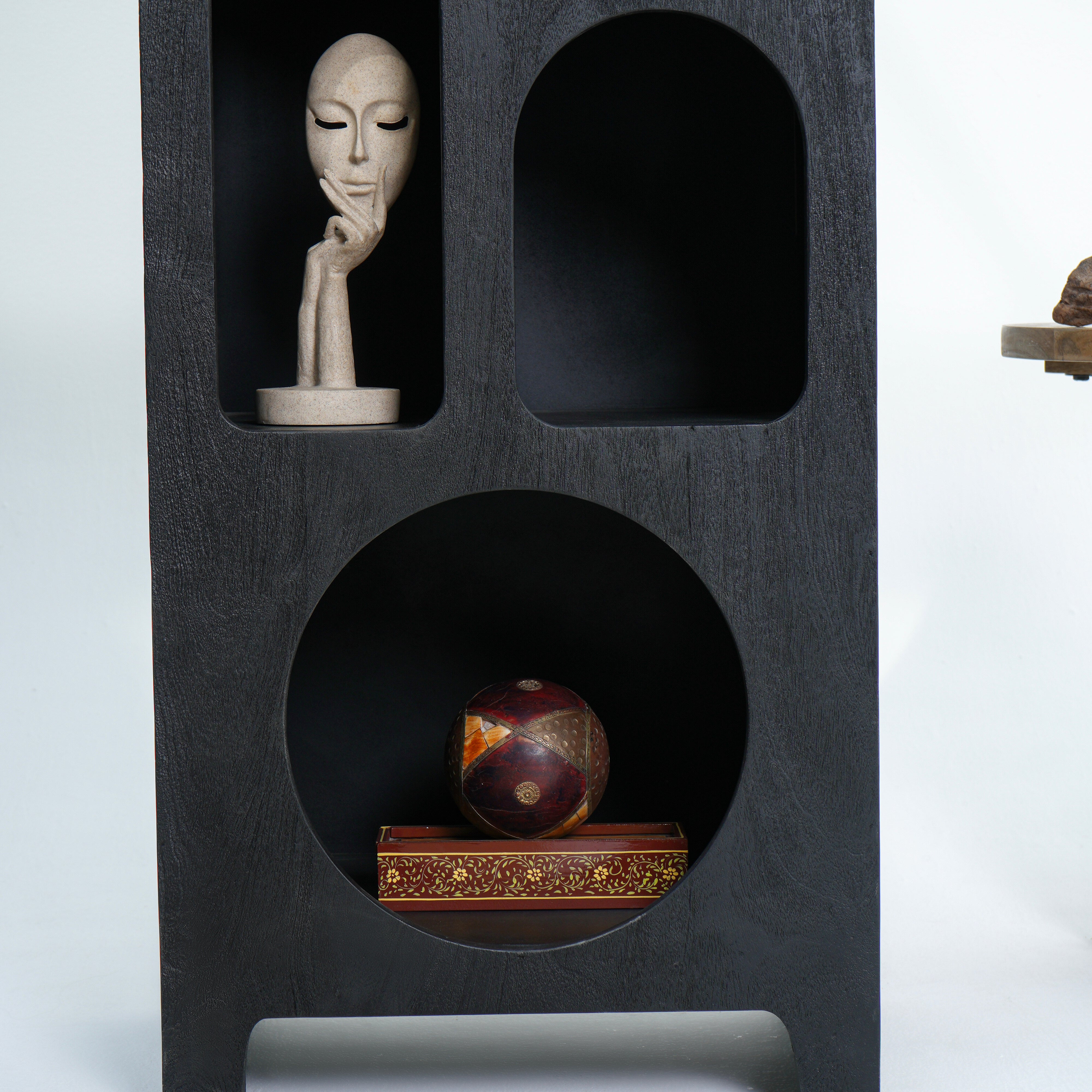 Athens Black Open Bookshelf