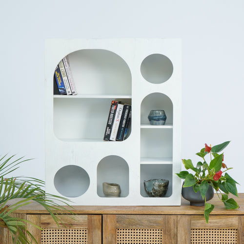 ARCH WALL HANGING OPEN BOOKSHELF
