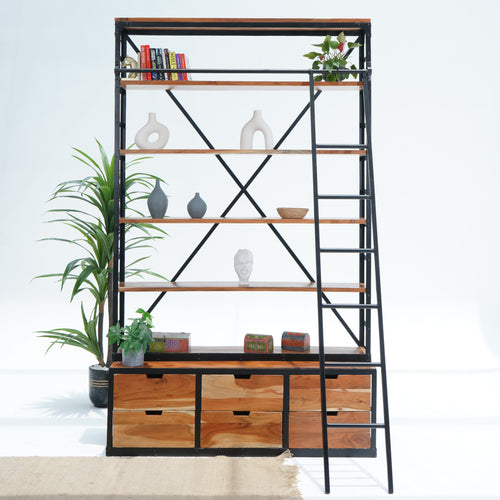 ACACIA WOODEN BOOKSHELF