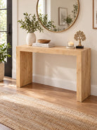Holvera Wooden Holo Console Table Art and craft furniture