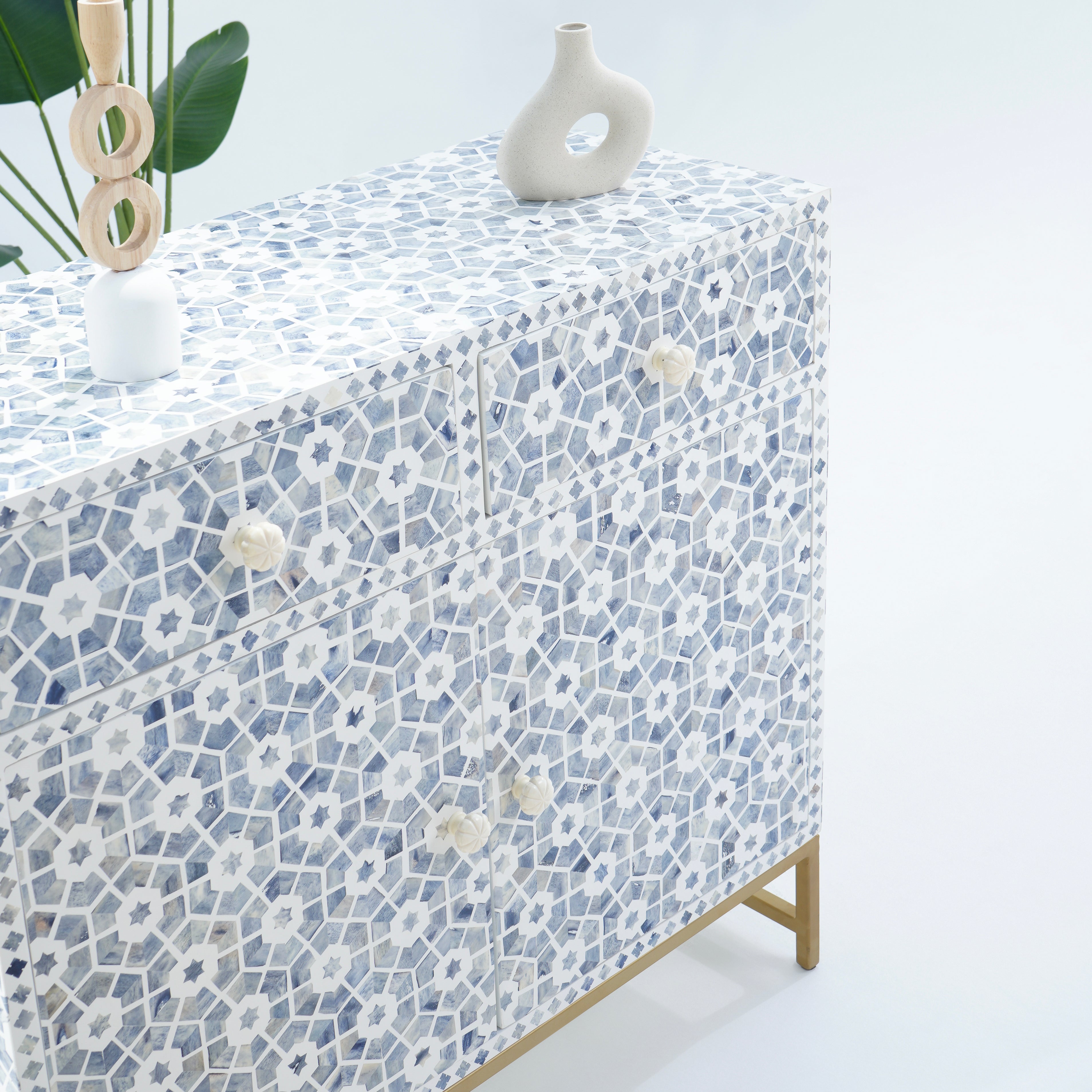 INLAY TWO DRAWER- DOOR SIDE BOARD
