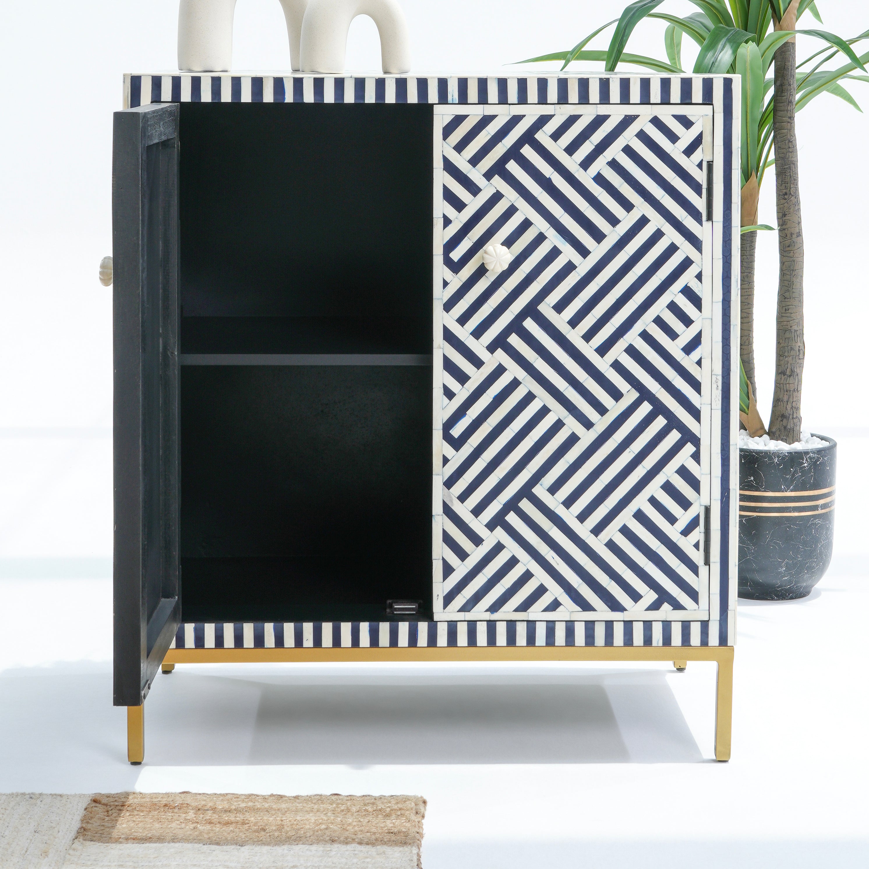 INLAY TWO DOOR SIDE BOARD
