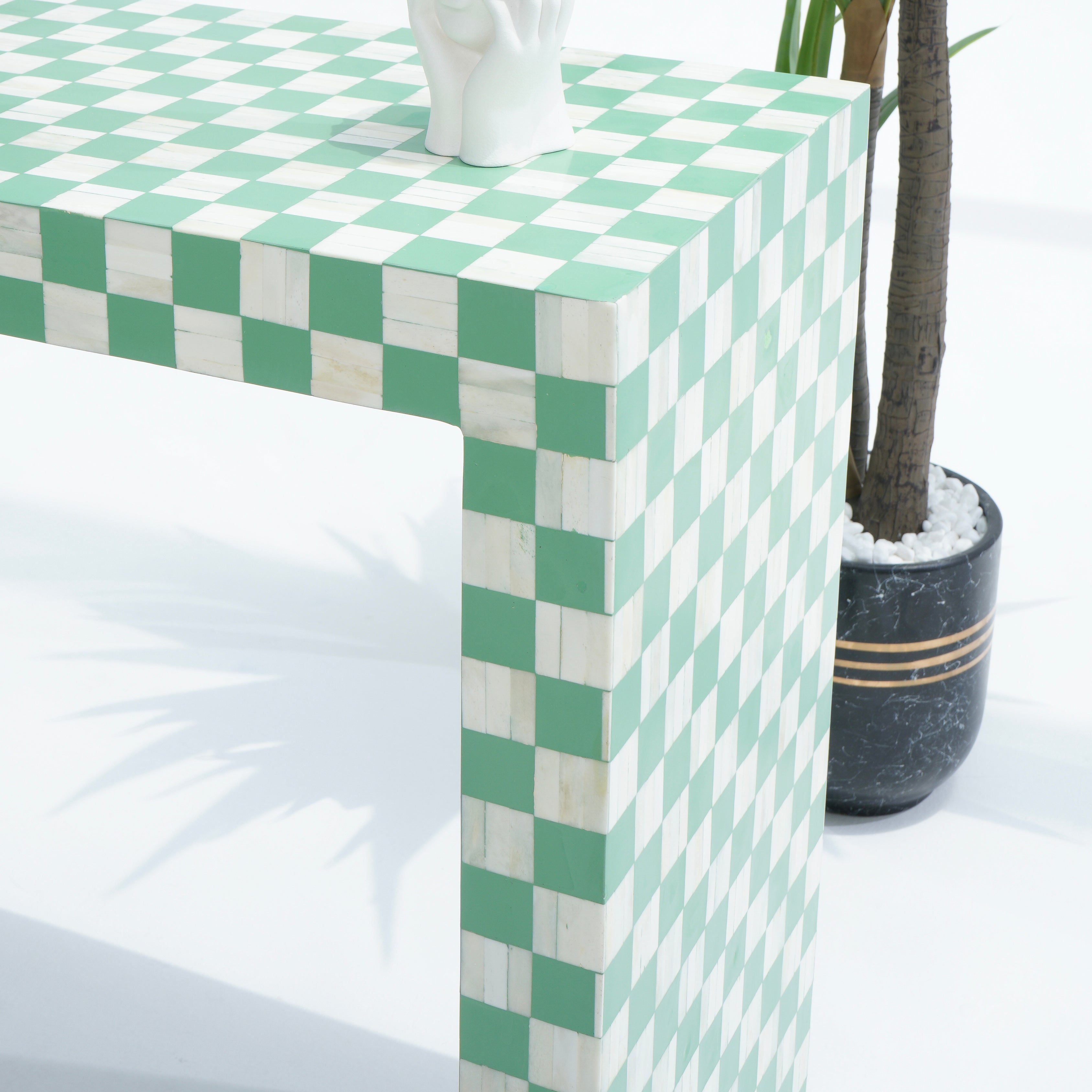 INLAY U SHAPE GREEN CONSOLE