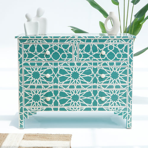 INLAYS 4 DRAWER CHEST OF DRAWER