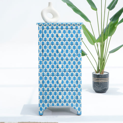 INLAY 5 DRAWER SINGLE DRAW CHEST