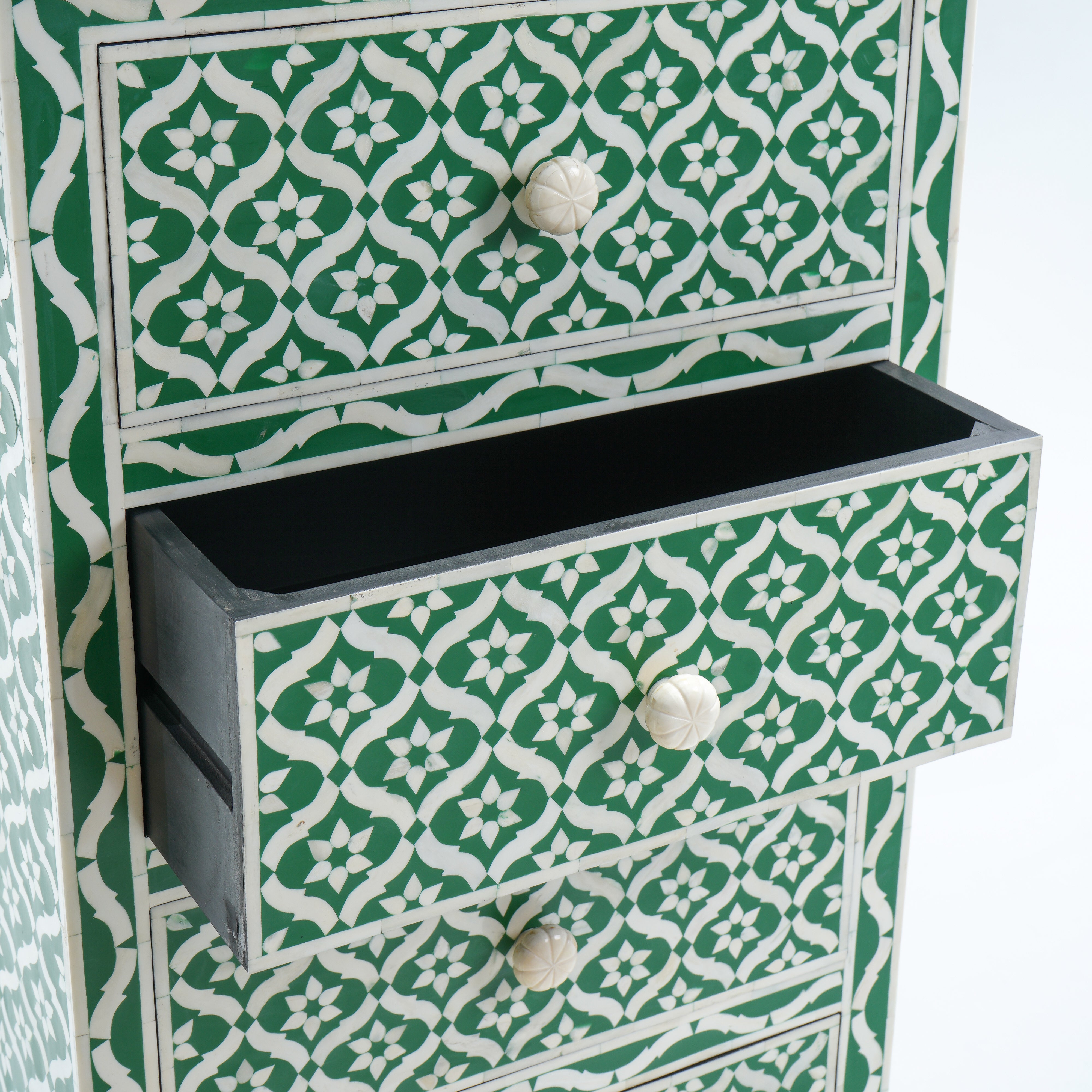 INLAY FOUR DRAWER CHEST OF DRAWER