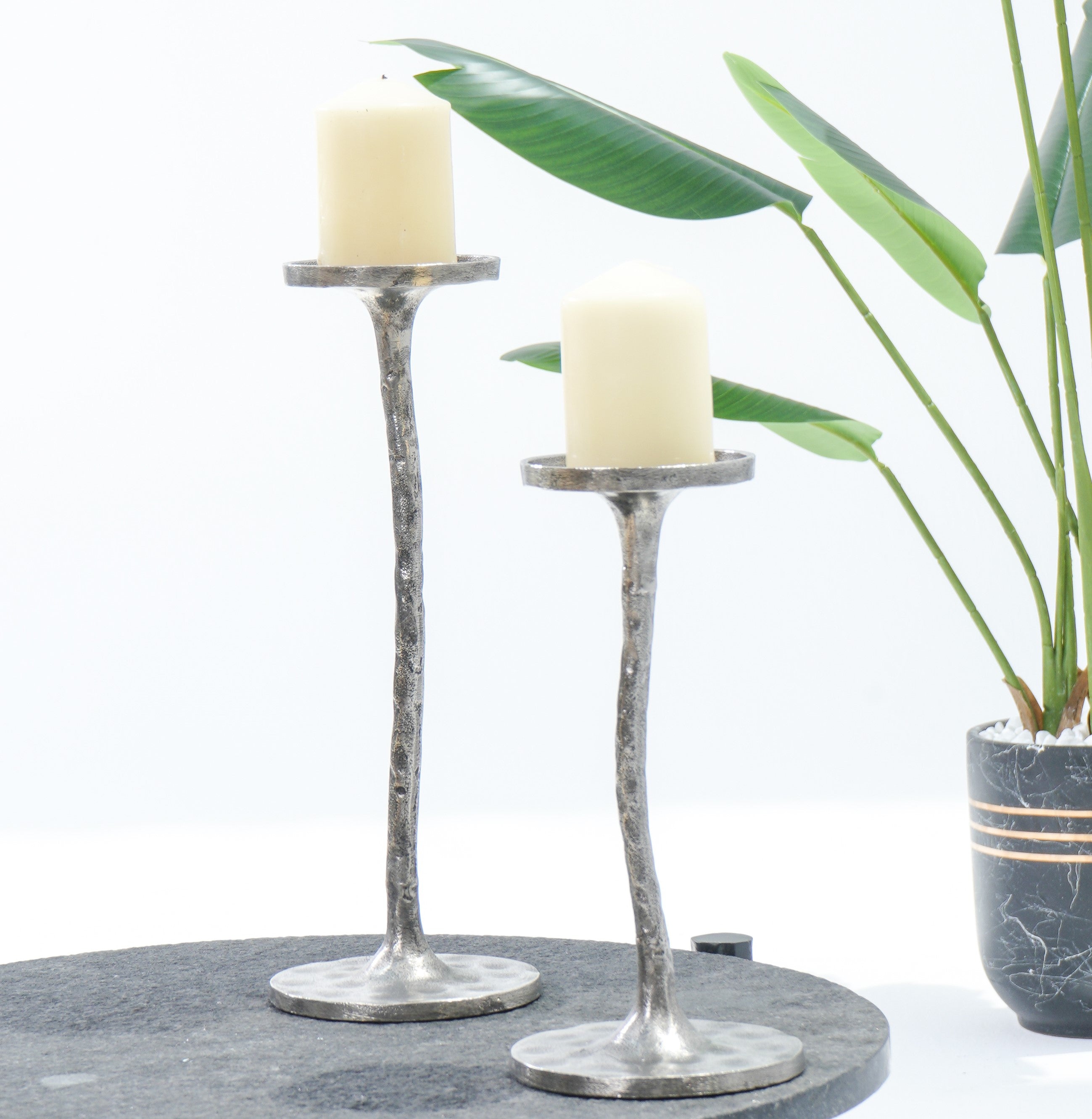 Luminous Grace Small Pillar Holder