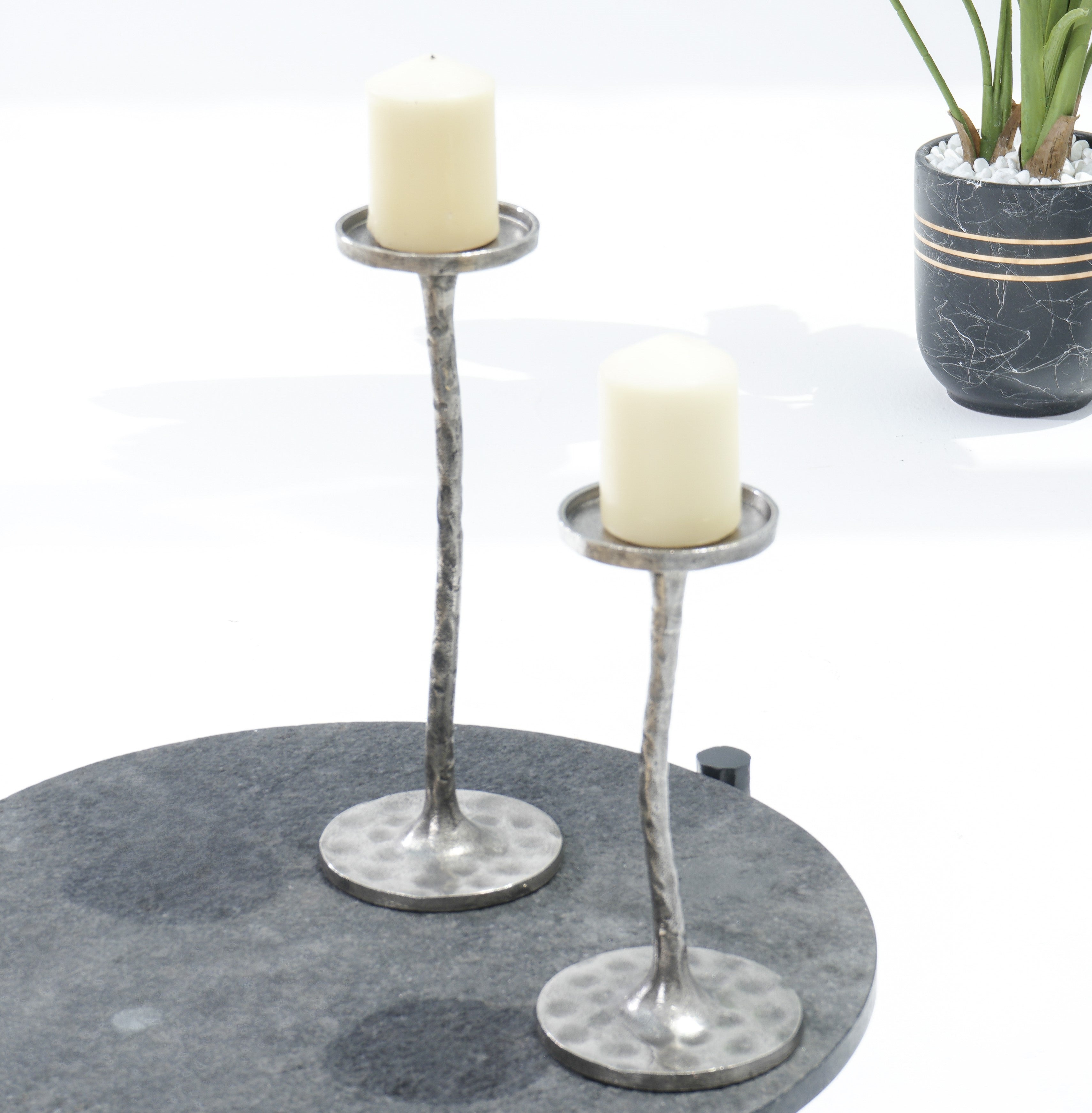Luminous Grace Small Pillar Holder