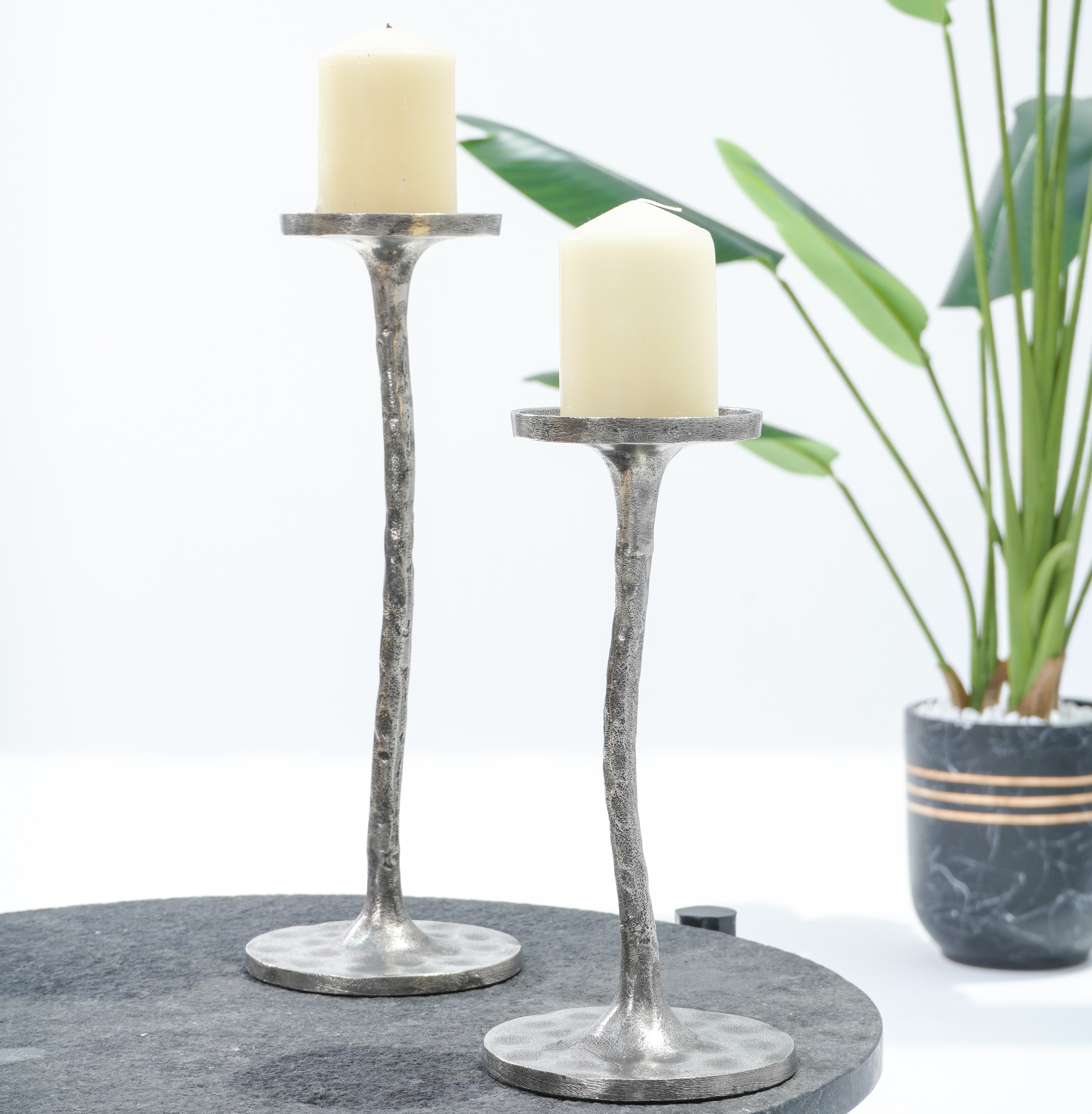 Luminous Grace Small Pillar Holder