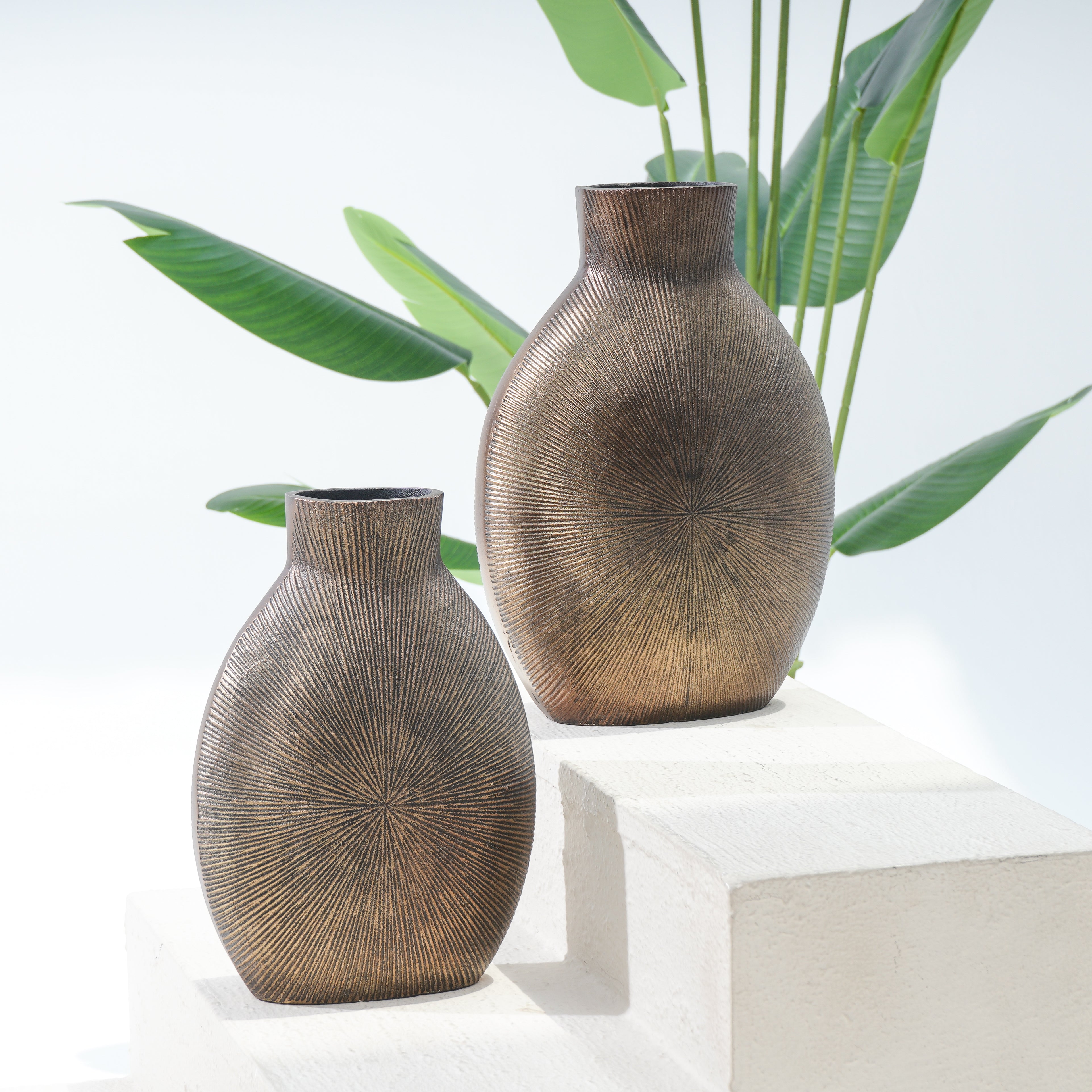 Elegant Embrace Big Flower Vase