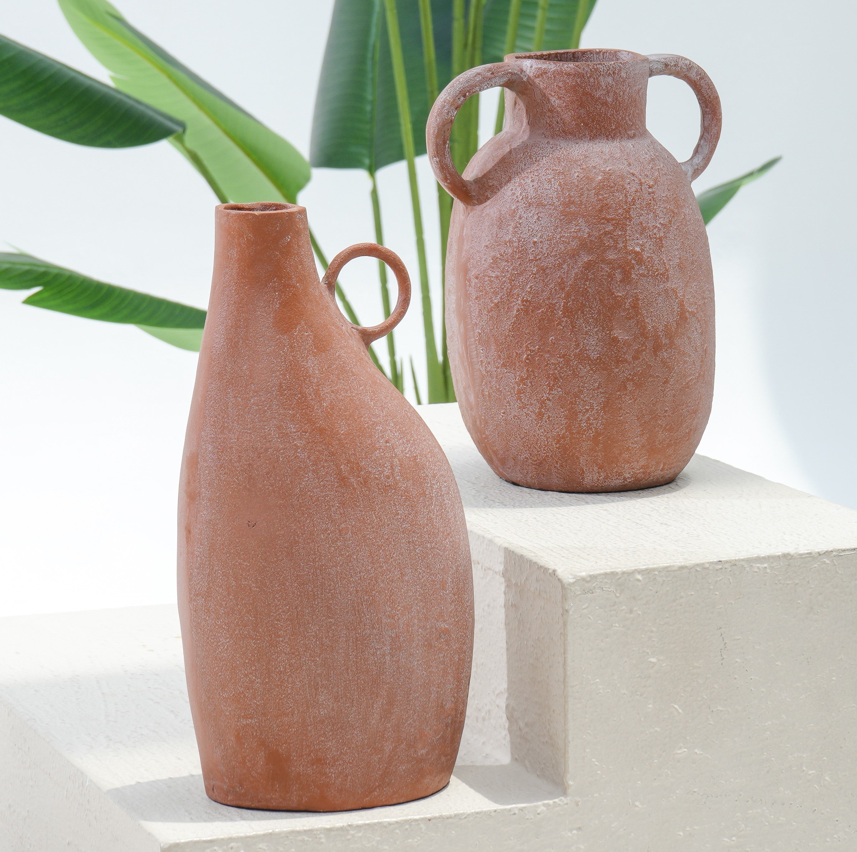 Rustic Rosebud Flower Vase