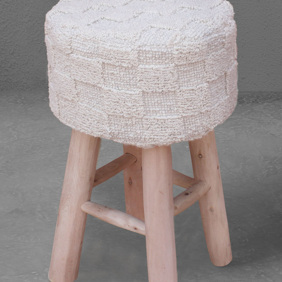 CALAVAR HAND WOVEN WOOL BAR STOOL