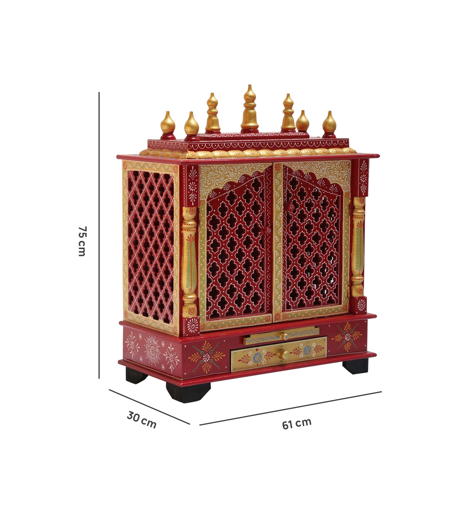 WOODEN SMALL PAINTING TEMPLE