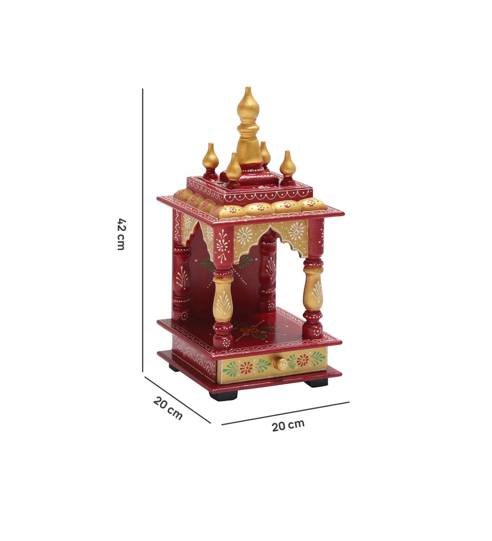 WOODEN SMALL PAINTING TEMPLE