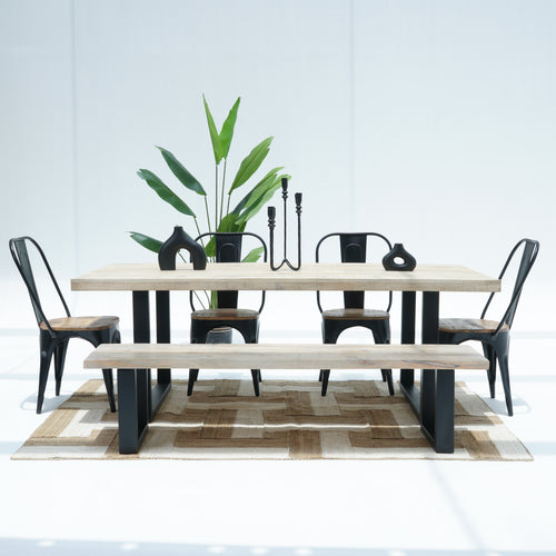 FLORENCE FLAIR MANGO WOOD DINING TABLE