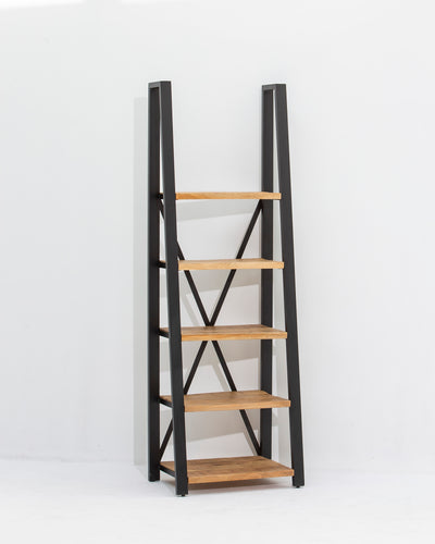 IRONIX BLACK METAL OPEN BOOKSHELF