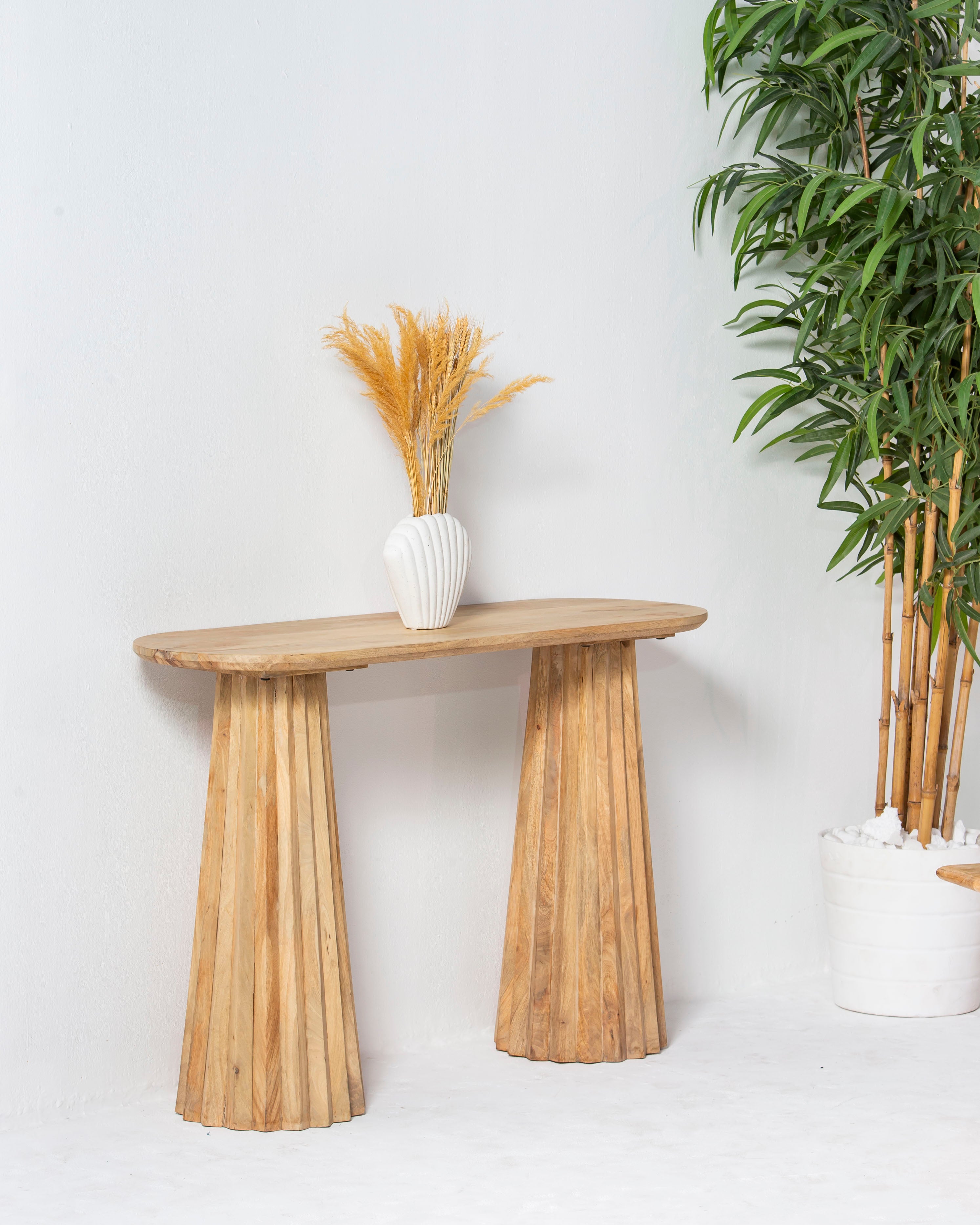 LUWIN WOODEN CONSOLE TABLE