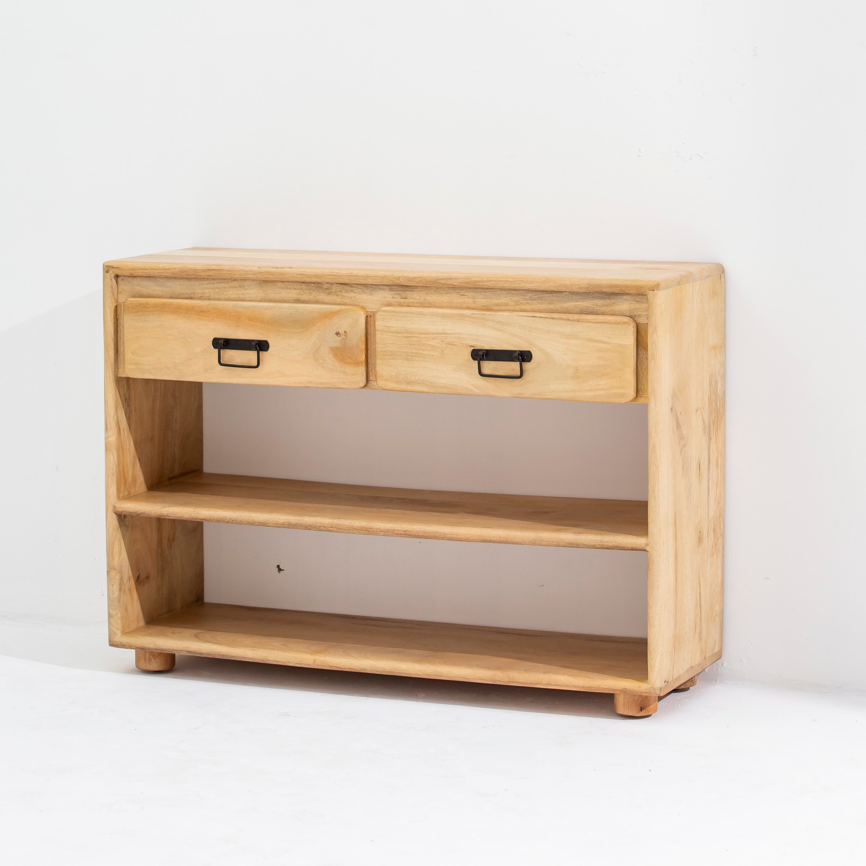 VENEZIA TWO DRAWER WDN CONSOLE TABLE