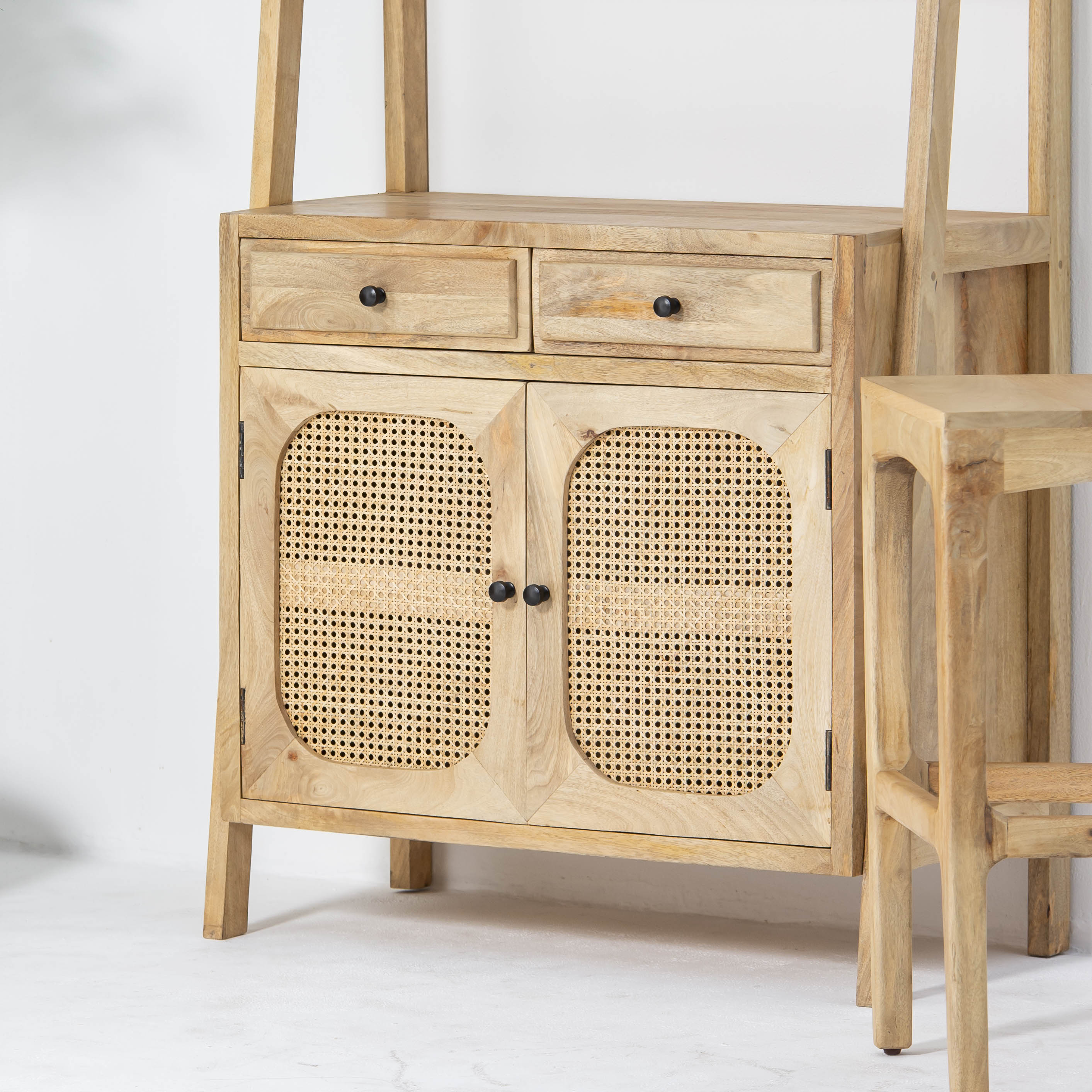 CANOVIA WOODEN TWO DRAWER TWO DOOR STANDING BAR