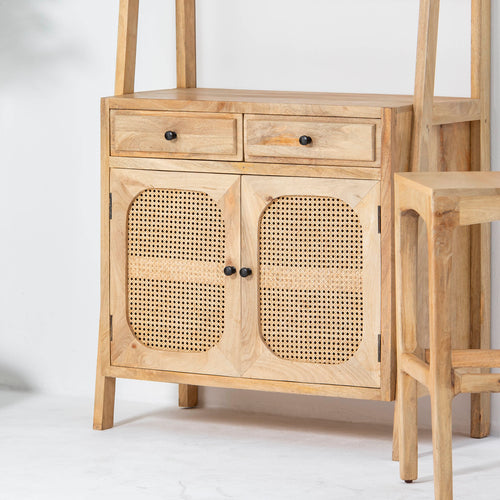 CANOVIA WOODEN TWO DRAWER TWO DOOR STANDING BAR