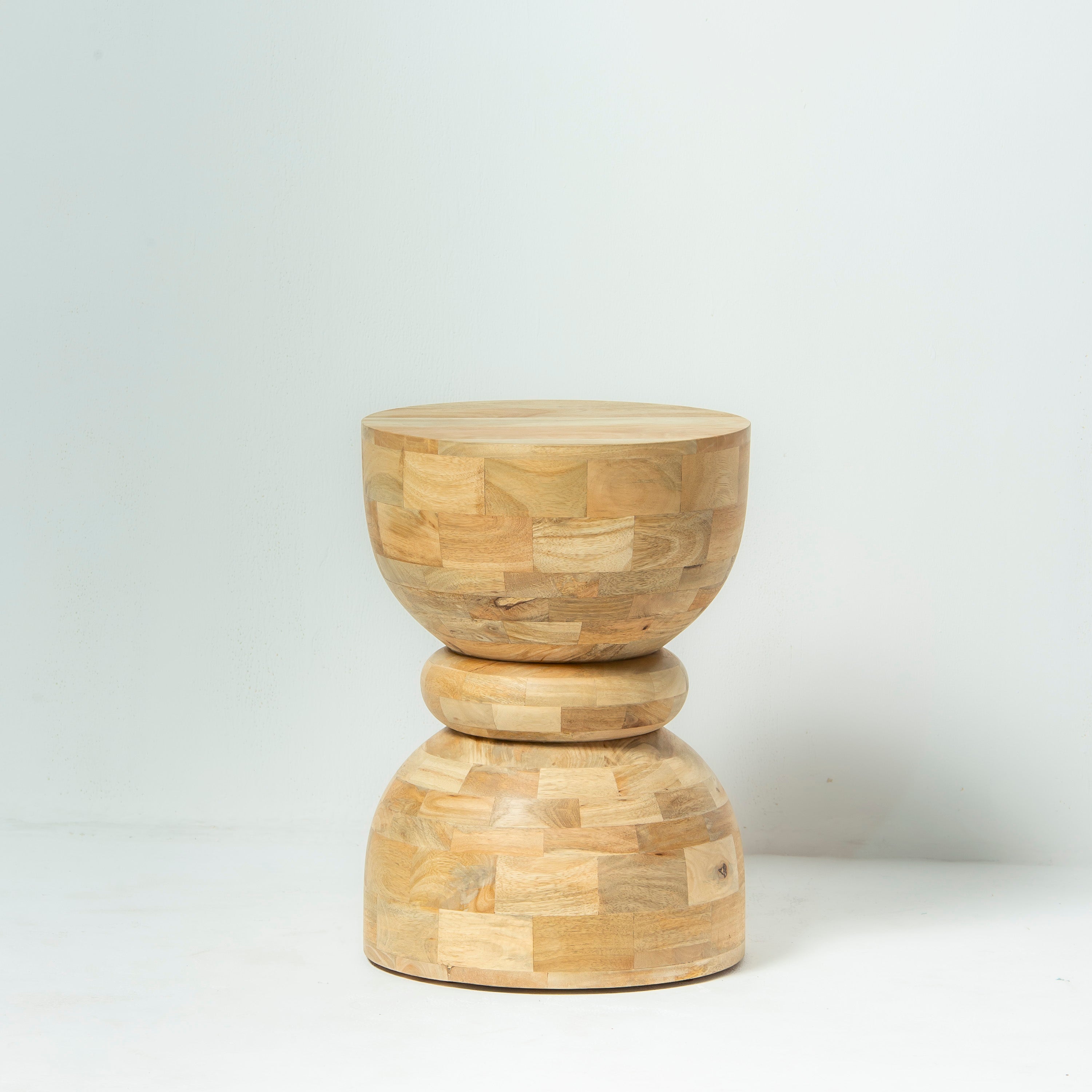 MANGOEDGE WOODEN SIDE TABLE