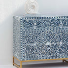 OCEANIC-BLUE MOTHER OF PEARL SIDEBOARD - Art and craft furniture 