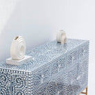 OCEANIC-BLUE MOTHER OF PEARL SIDEBOARD - Art and craft furniture 