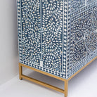 OCEANIC-BLUE MOTHER OF PEARL SIDEBOARD - Art and craft furniture 
