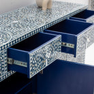 OCEANIC-BLUE MOTHER OF PEARL SIDEBOARD - Art and craft furniture 