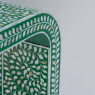 OCEAN-GREEN MOTHER OF PEARL U SHAPE CONSOLE TABLE - Art and craft furniture 