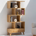 AUREVO WOODEN BOOKSHELF - Art and craft furniture 