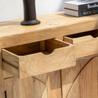 AUREVO WOODEN FOUR DOOR SIDEBOARD - Art and craft furniture 