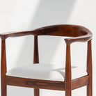 AUREVO DARK WOODEN CHAIR - Art and craft furniture 