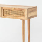 CANOVIA CANE TWO DRAWER CONSOLE TABLE - Art and craft furniture 