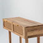 CANOVIA CANE TWO DRAWER CONSOLE TABLE - Art and craft furniture 