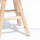 WOODEN LEATHER BAR STOOL - Art and craft furniture 