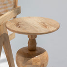 AUREVO WOODEN ROUND STOOL - Art and craft furniture 